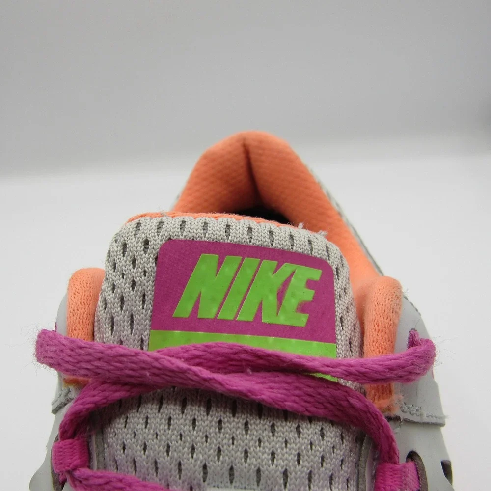 Nike Dual Fusion ST 2 Running Shoes Womens 9.5 Grey Pink Peach  599564-003